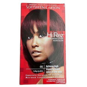 (1) SoftSheen Carson Hi Rez Haircolor #66 Ruby Quaker Permanent Hair Color, New